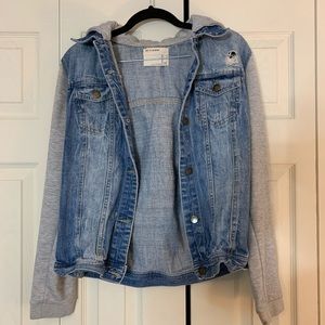 Denim Sweatshirt Jacket